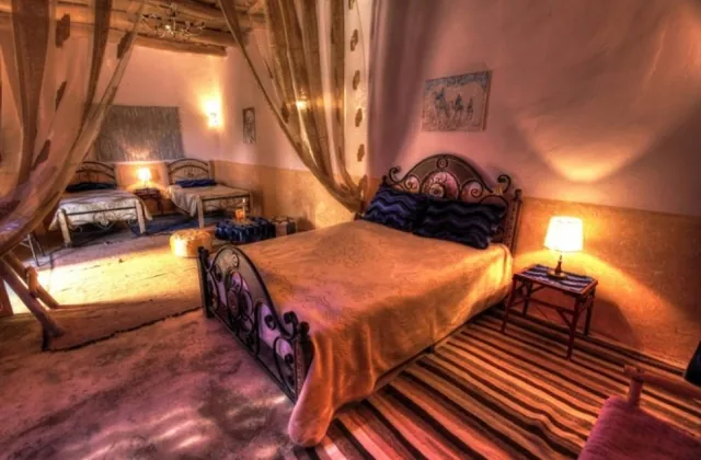 Chambre or bleu