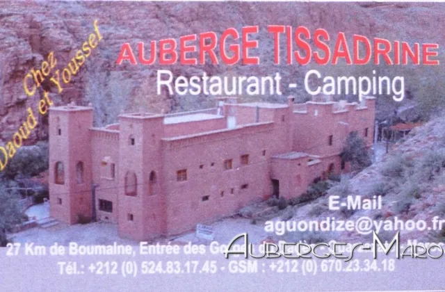 Auberge camping tissadrine